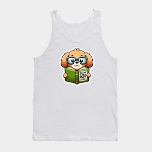Cute Dog Book Lover Gifts Tank Top